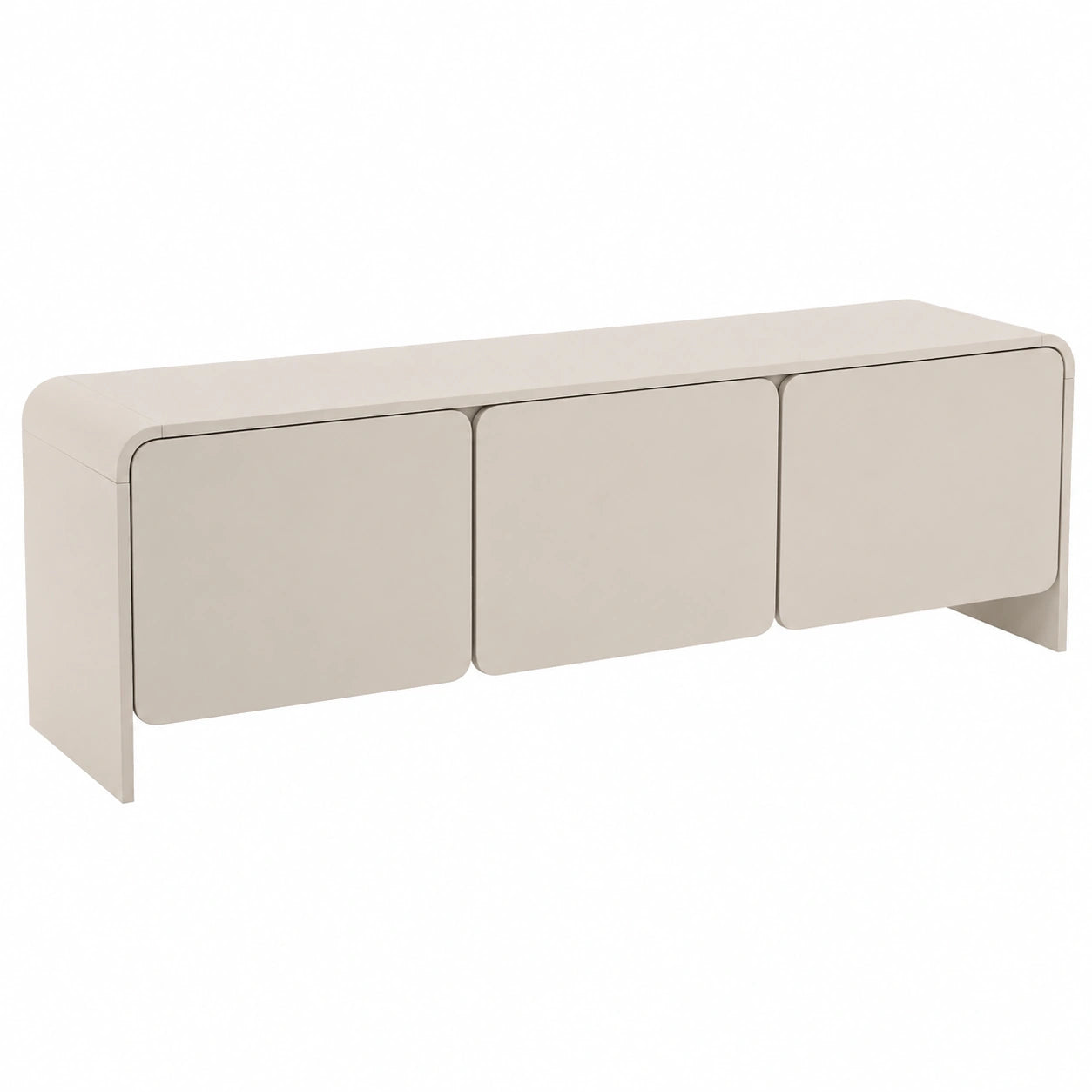TV-Lowboard – 156 cm, moderner Stil, mit Stauraum, mit mehreren Türen, für Wohnzimmer