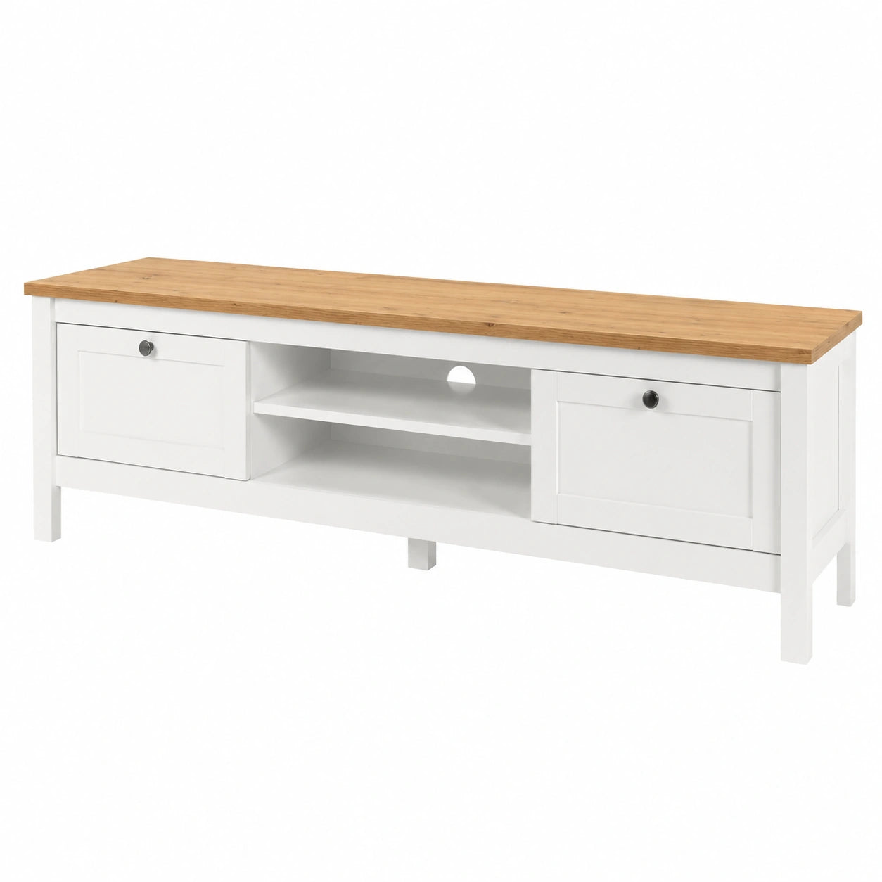 Bank – 40 cm, Landhausstil, mit Schubladen, aus Eichenholz