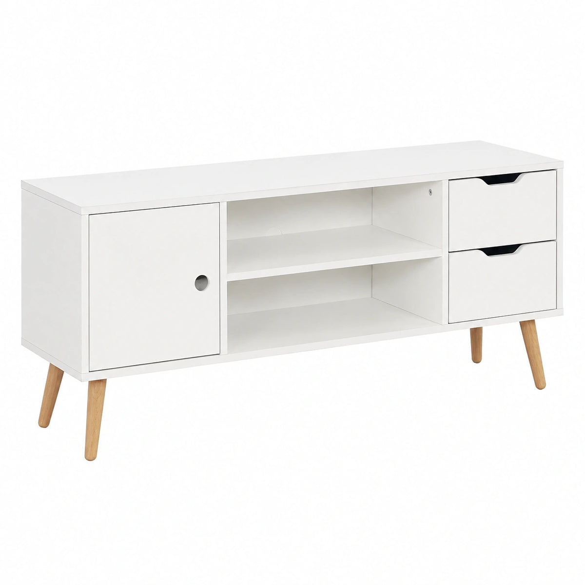 Lowboard – 120 × 28 × 44 cm, mit Schubladen, für Wohnzimmer