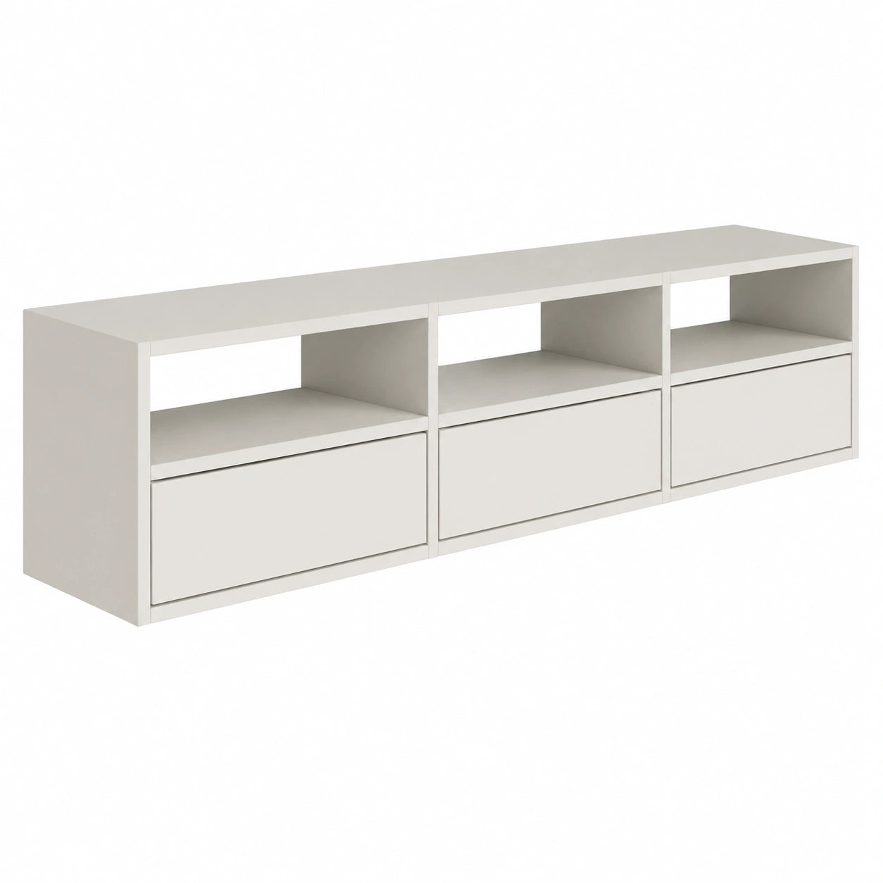 Lowboard – 150 × 30 × 30 cm, moderner Stil, hängend, für Wohnzimmer