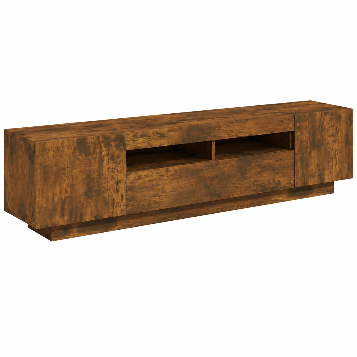 Schrank – 200 × 35 × 40 cm, mit LED-Beleuchtung, für Wohnzimmer
