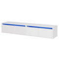 Schrank – 200 cm, mit LED-Beleuchtung, hängend, für Wohnzimmer