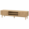TV-Möbel – 150 × 40 × 48 cm, Landhausstil, mit Stauraum, Naturfarben, für Wohnzimmer und Schlafzimmer