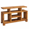 Sideboard – 115 × 76 × 40 cm, Landhausstil, aus Massivholz und Holz, Braun