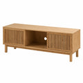 Schrank – 150 × 42 × 50 cm, mit Ablagen, aus Bambus, Naturfarben